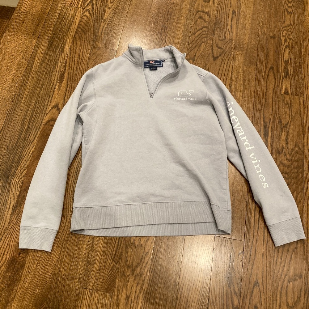 Gray vineyard vines half zip shep shirt size xs